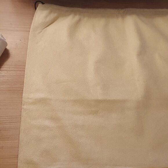 Fendi dust bag beige with drawstring closure Vintage dustbag storage bag travel - Picture 9 of 13